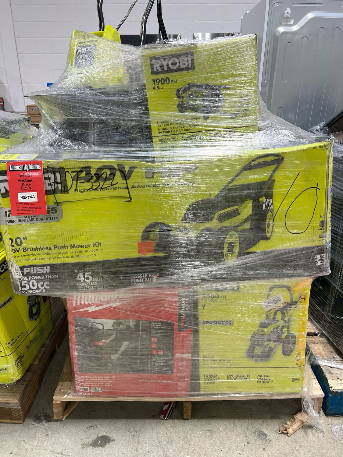 Home Depot Power Tool Pallet HDT-3322