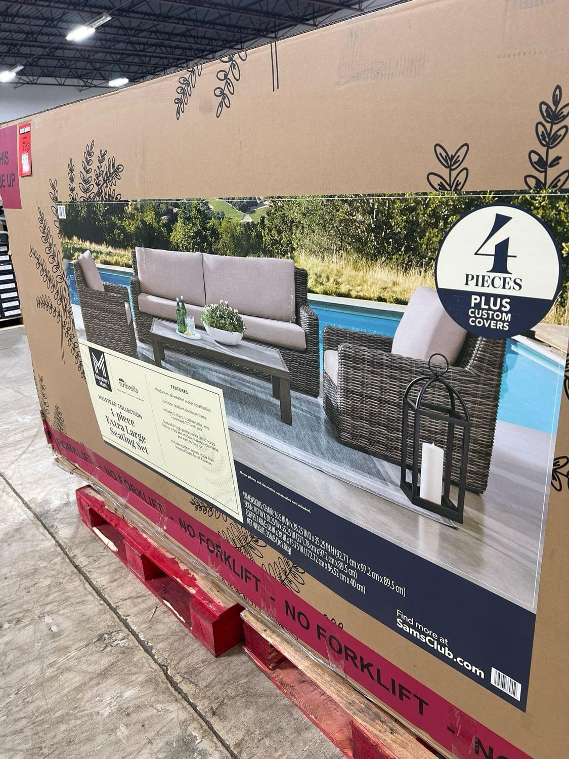 Members Mark 4 Piece Extra Large Seating Set