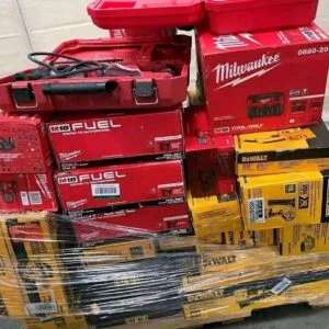 DeWALT and Milwaukee tools pallets